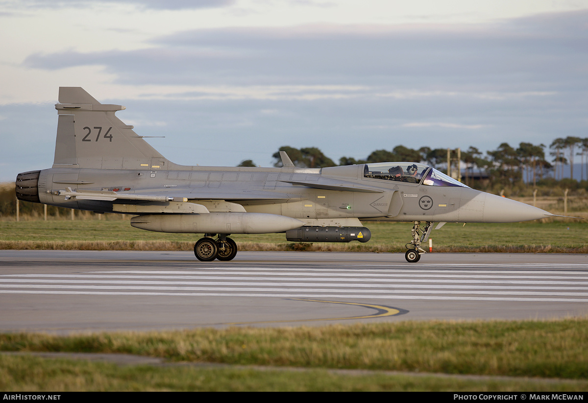 Aircraft Photo of 39274 | Saab JAS 39C Gripen | Sweden - Air Force | AirHistory.net #391202