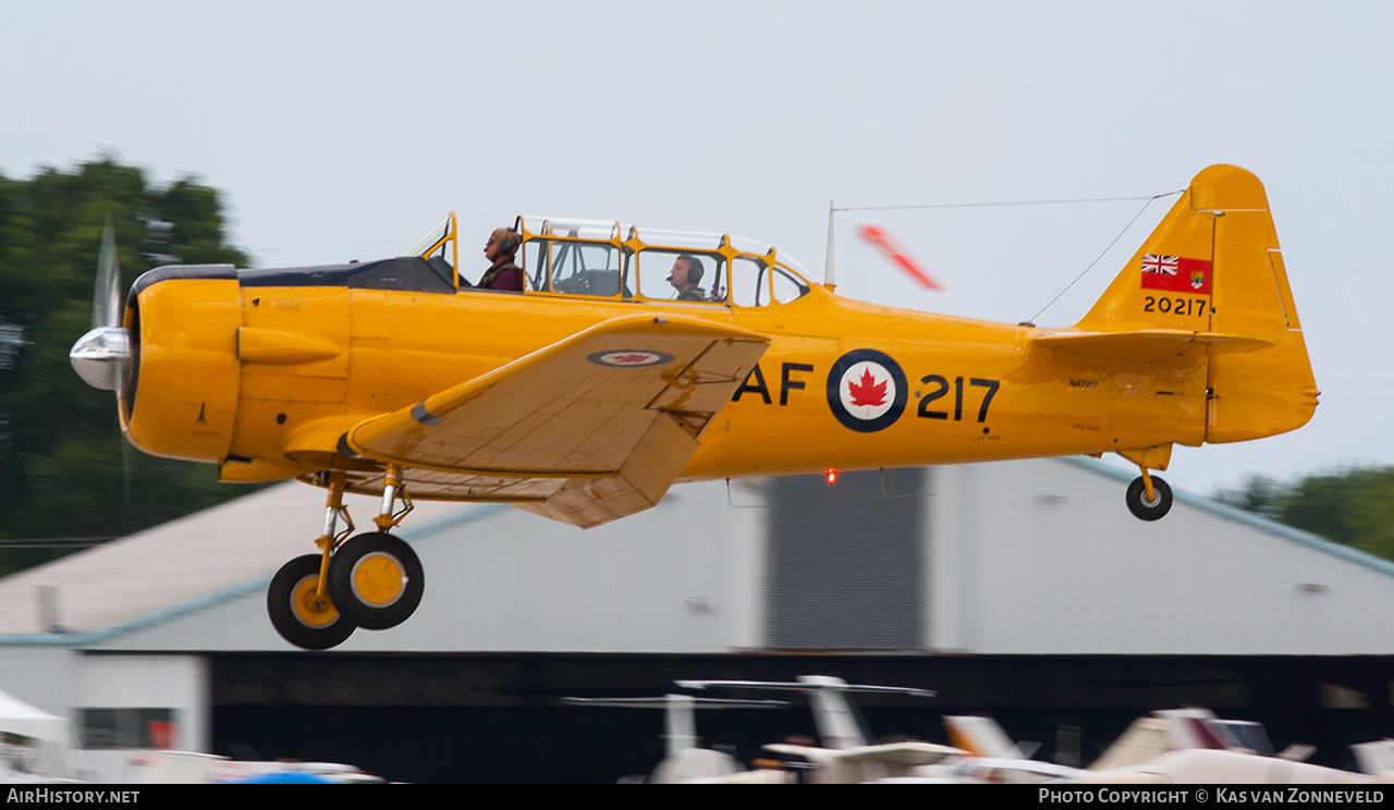 Aircraft Photo of N47217 / 20217 | North American T-6J Harvard Mk IV | Canada - Air Force | AirHistory.net #391292