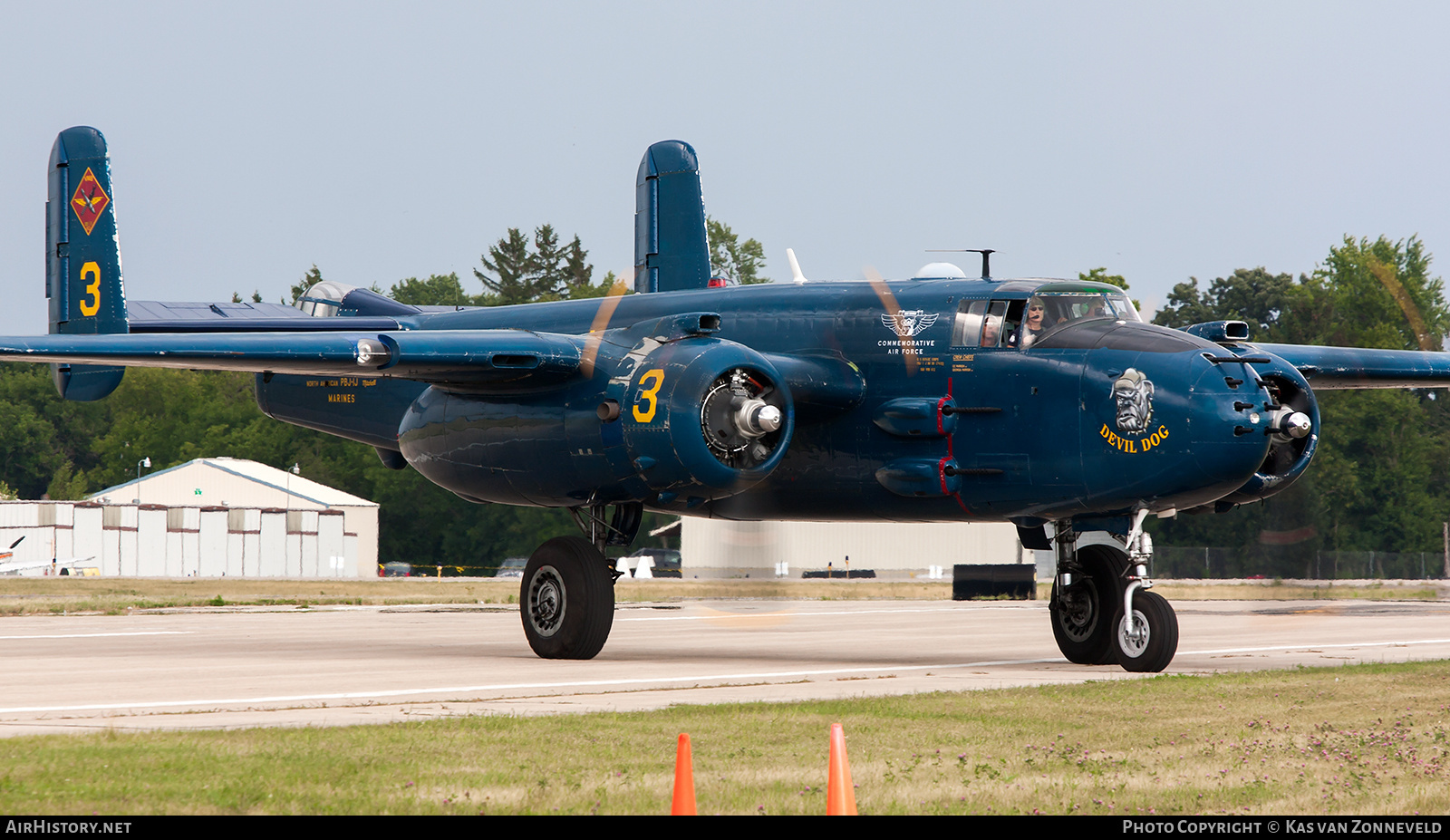 Aircraft Photo of N9643C | North American B-25J Mitchell | Commemorative Air Force | USA - Air Force | AirHistory.net #391454
