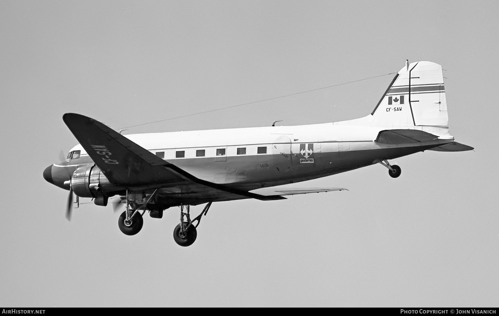 Aircraft Photo of CF-SAW | Douglas C-47 Skytrain | Geoterrex | AirHistory.net #391620
