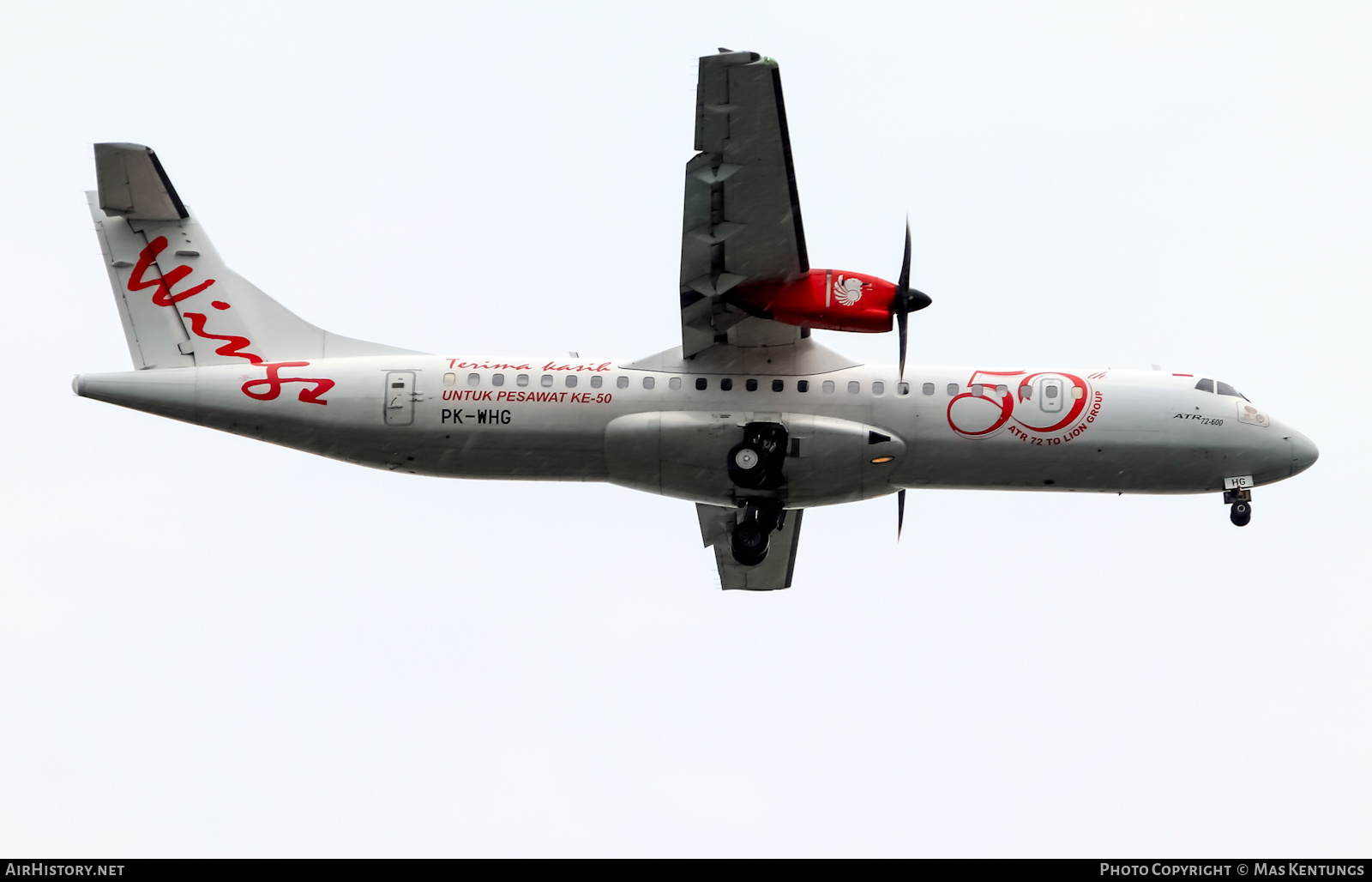 Aircraft Photo of PK-WHG | ATR ATR-72-600 (ATR-72-212A) | Wings Air | AirHistory.net #391720