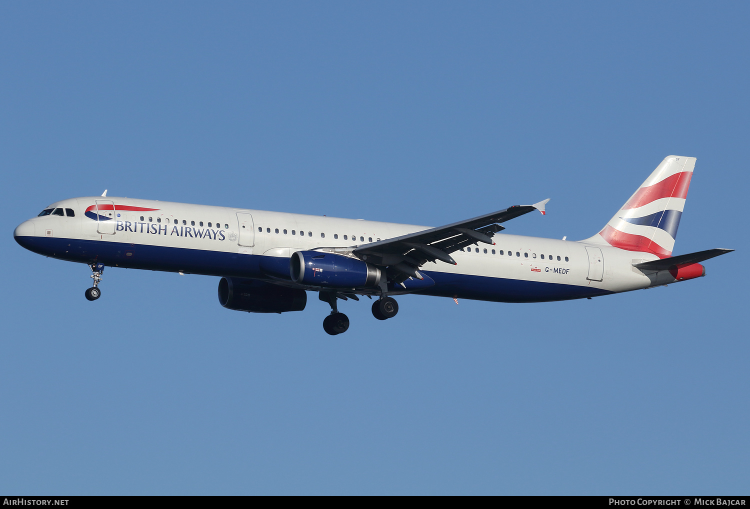 Aircraft Photo of G-MEDF | Airbus A321-231 | British Airways | AirHistory.net #391743