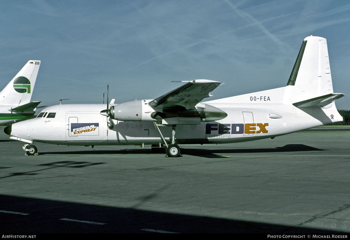 Aircraft Photo of OO-FEA | Fokker F27-600 Friendship | Fedex - Federal Express Europe | AirHistory.net #391816