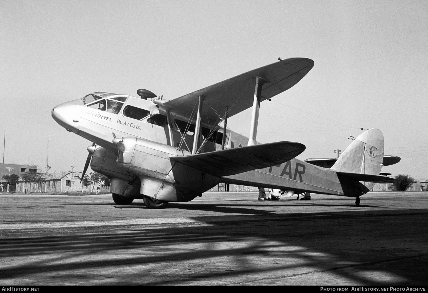 Aircraft Photo of VQ-PAR | De Havilland D.H. 89A Dragon Rapide | Aviron - Palestine Aviation Company | AirHistory.net #391822