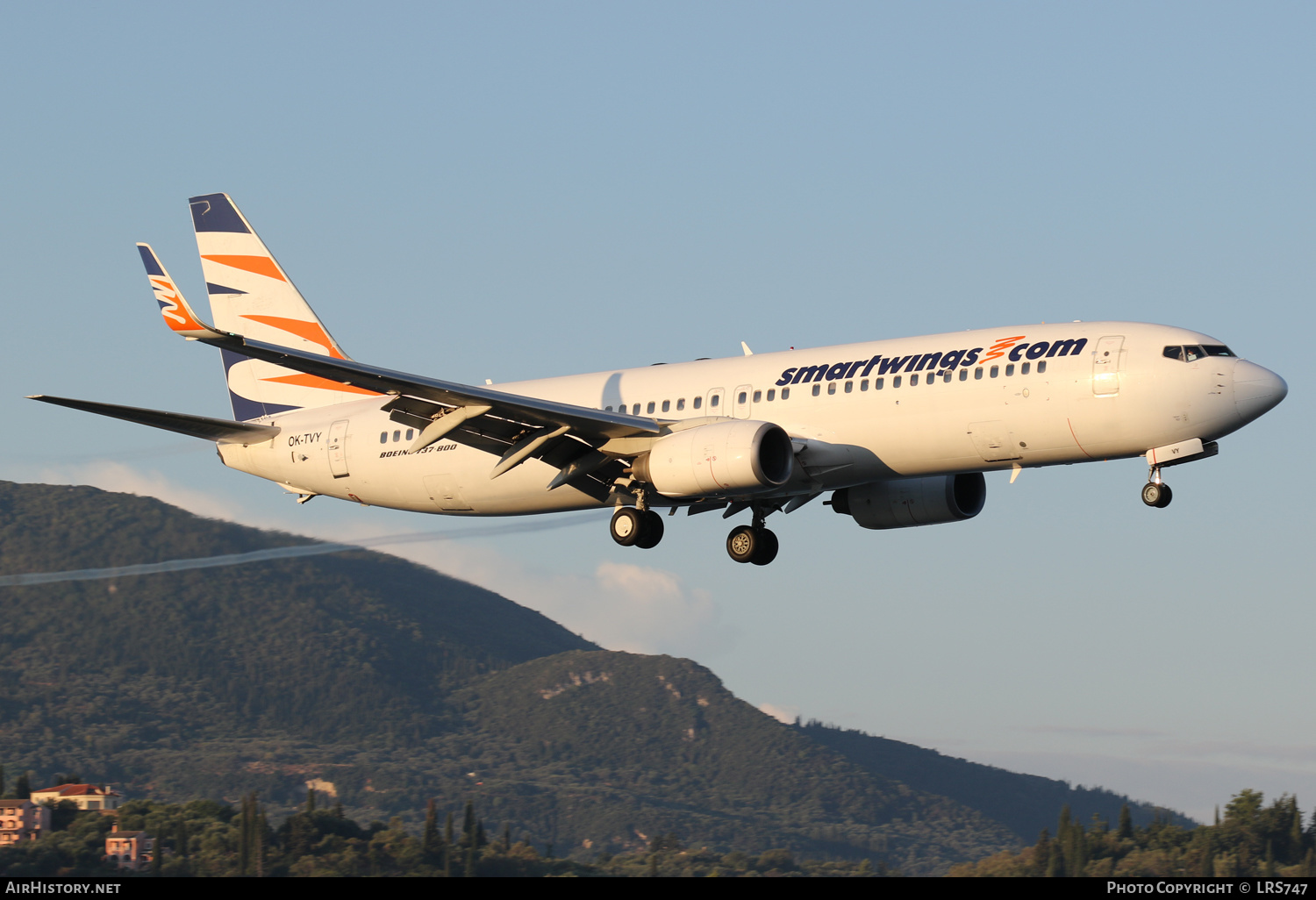 Aircraft Photo of OK-TVY | Boeing 737-8Q8 | Smartwings | AirHistory.net #391963