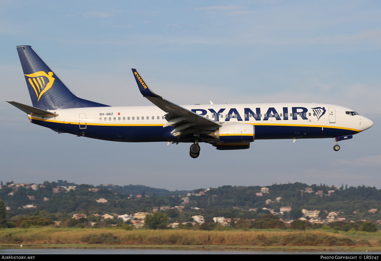 Aircraft Photo of 9H-QBZ | Boeing 737-8AS | Ryanair | AirHistory.net #392034