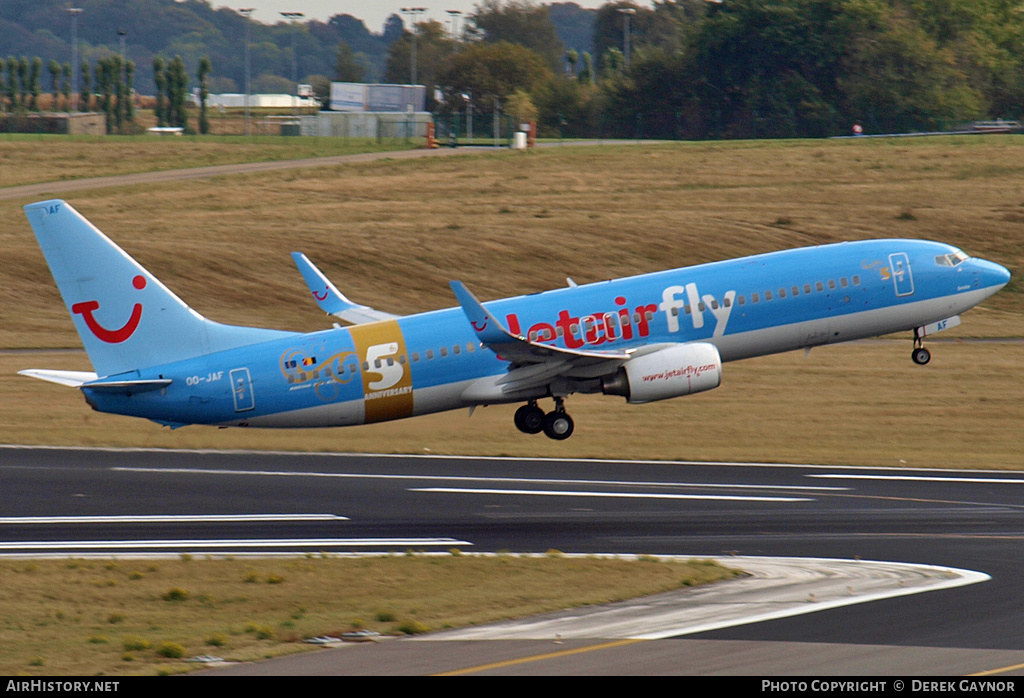 Aircraft Photo of OO-JAF | Boeing 737-8K5 | Jetairfly | AirHistory.net #392061
