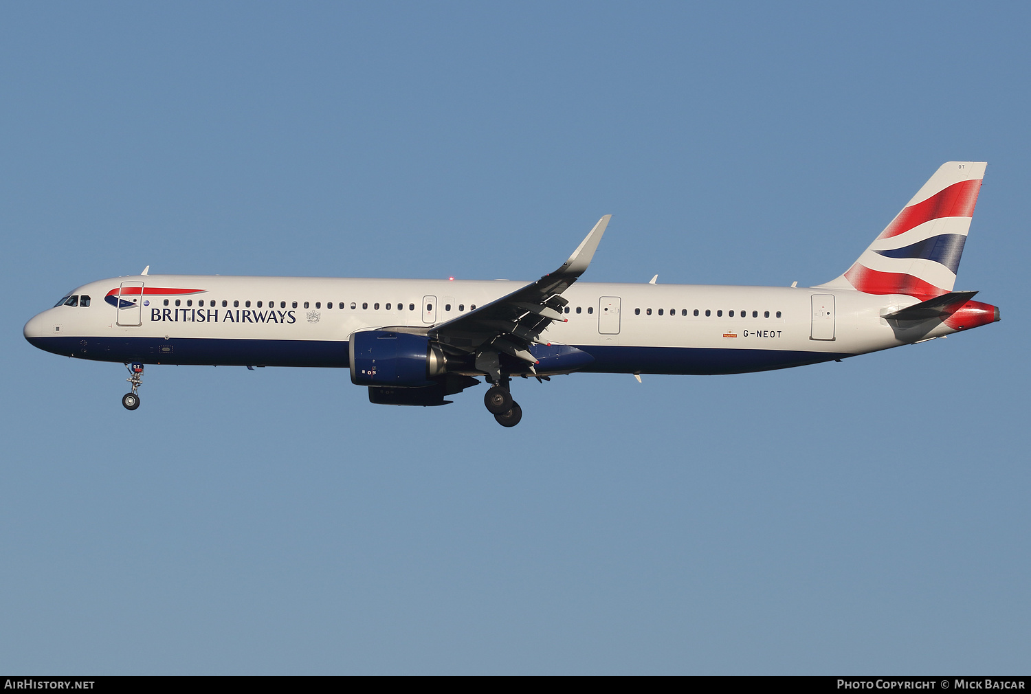 Aircraft Photo of G-NEOT | Airbus A321-251NX | British Airways | AirHistory.net #392134