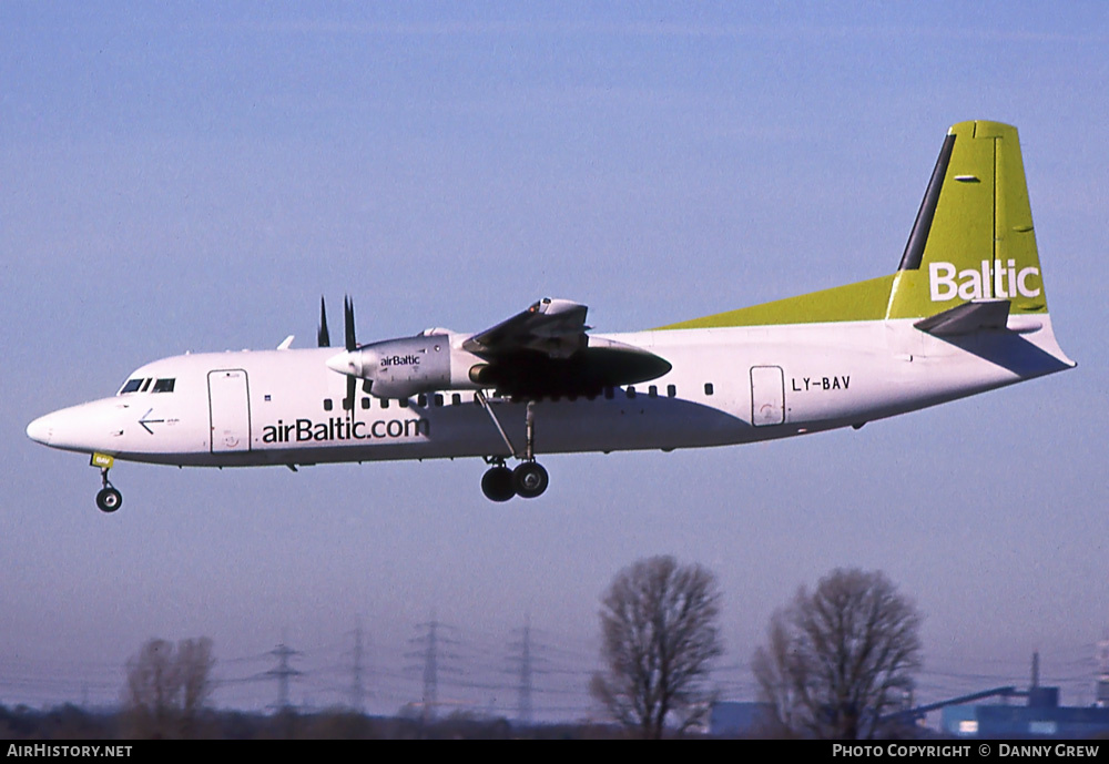 Aircraft Photo of LY-BAV | Fokker 50 | AirBaltic | AirHistory.net #392141