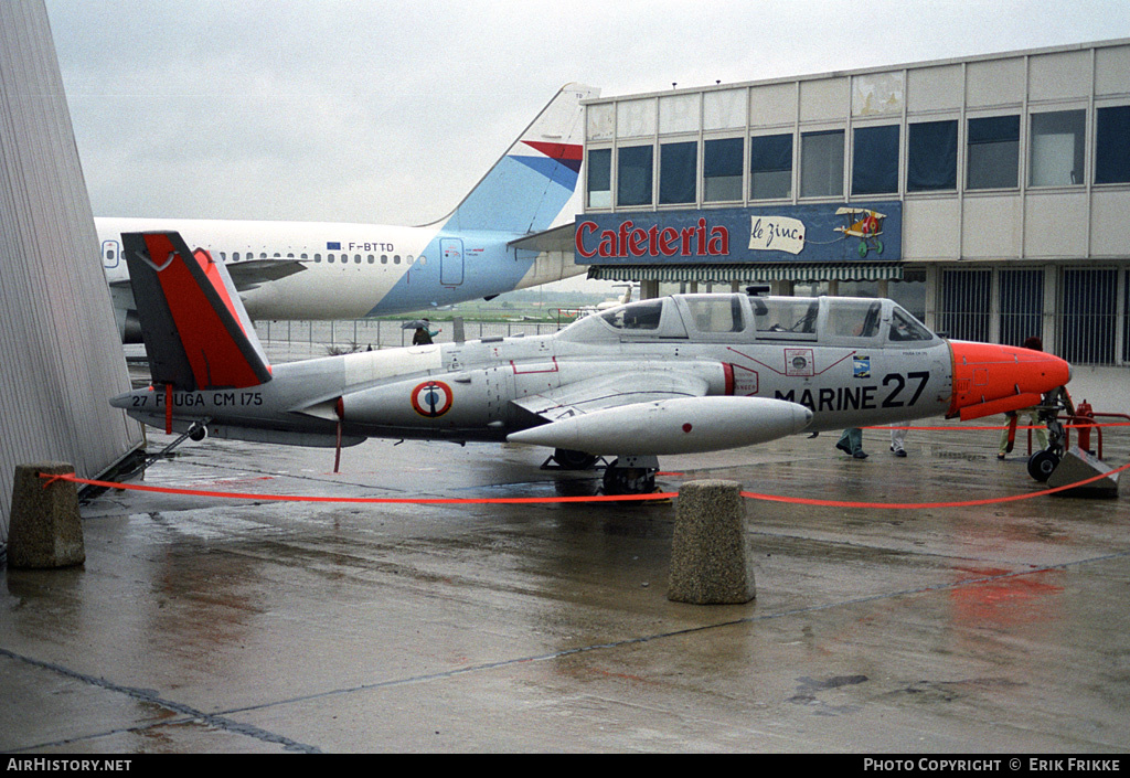 Aircraft Photo of 27 | Fouga CM-175 Zéphyr | France - Navy | AirHistory.net #392147