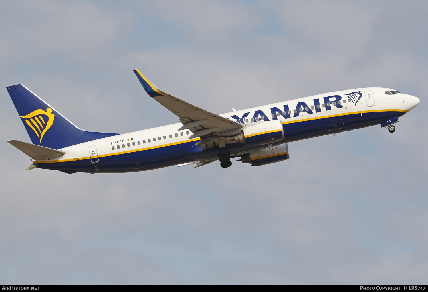 Aircraft Photo of EI-EFF | Boeing 737-8AS | Ryanair | AirHistory.net #392221