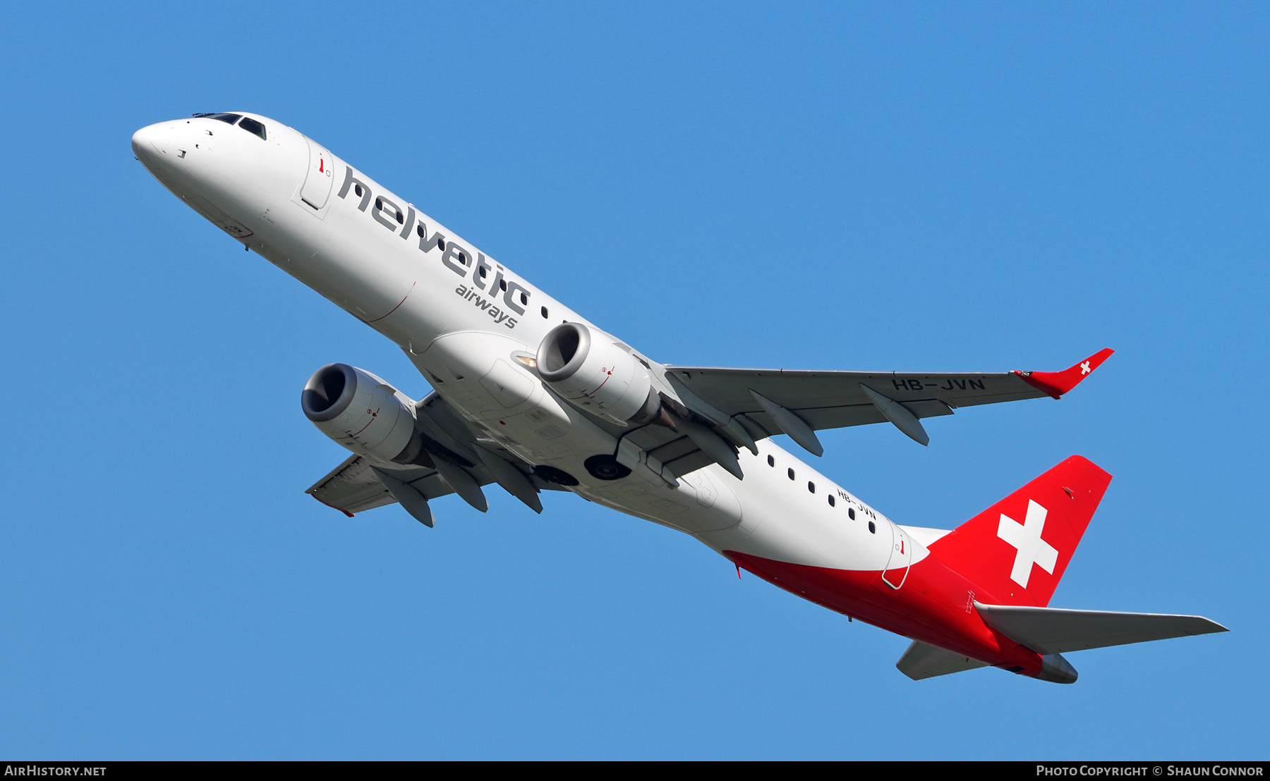 Aircraft Photo of HB-JVN | Embraer 190LR (ERJ-190-100LR) | Helvetic Airways | AirHistory.net #392262