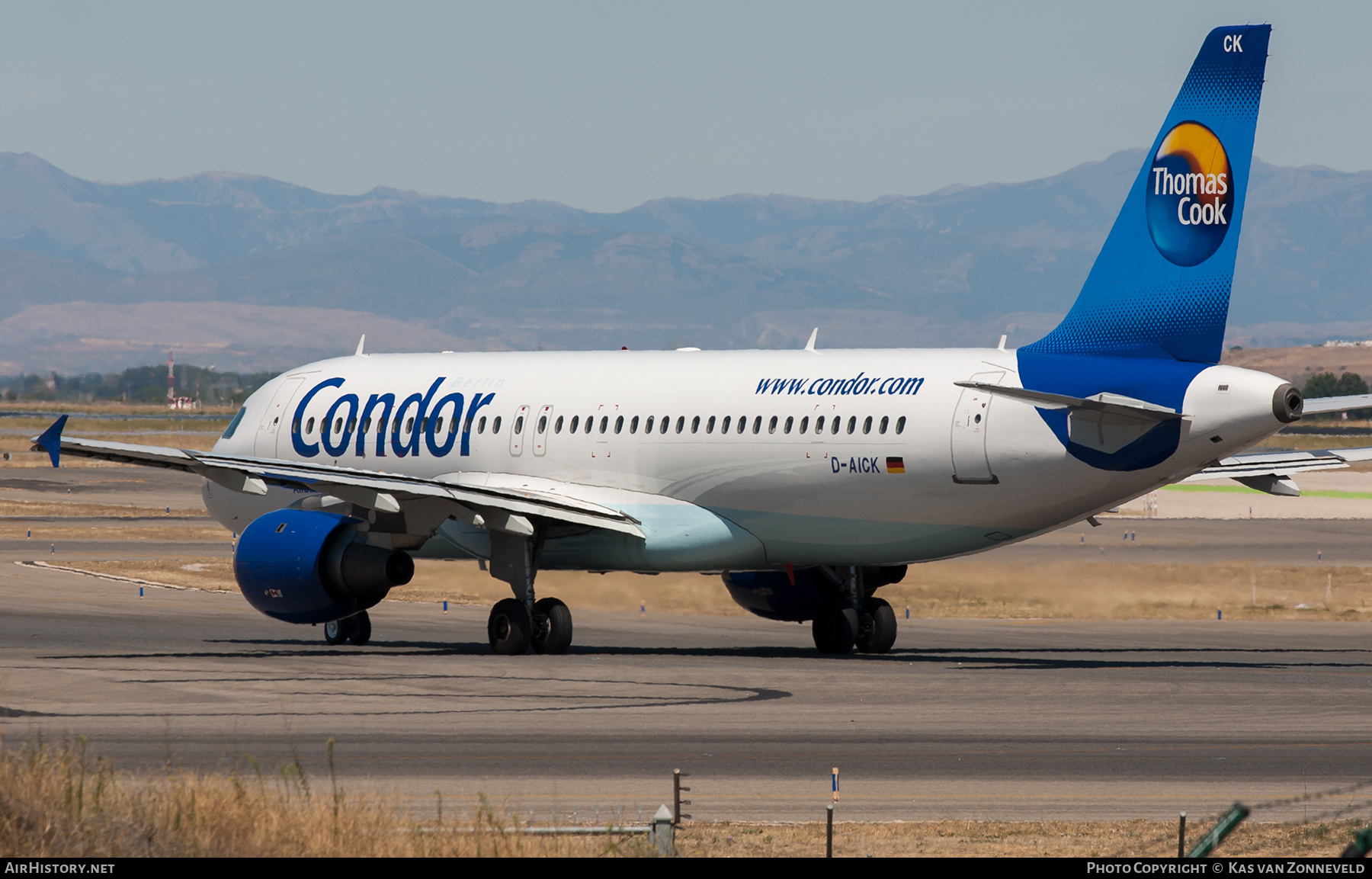 Aircraft Photo of D-AICK | Airbus A320-212 | Condor Berlin | AirHistory.net #392321