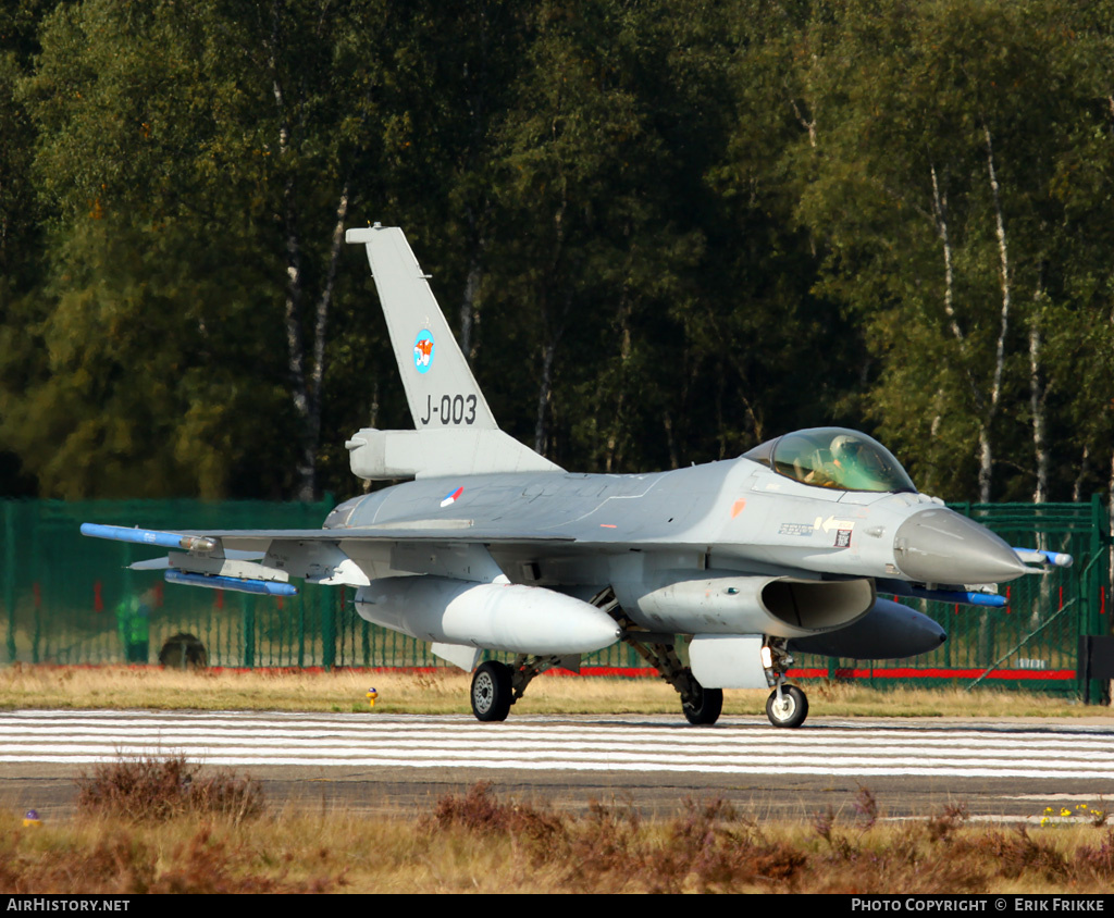 Aircraft Photo of J-003 | General Dynamics F-16AM Fighting Falcon | Netherlands - Air Force | AirHistory.net #392350