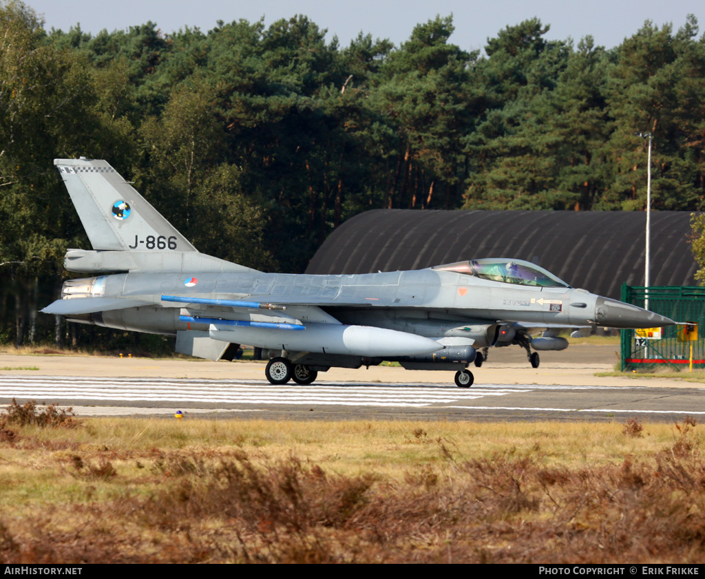 Aircraft Photo of J-866 | General Dynamics F-16AM Fighting Falcon | Netherlands - Air Force | AirHistory.net #392359