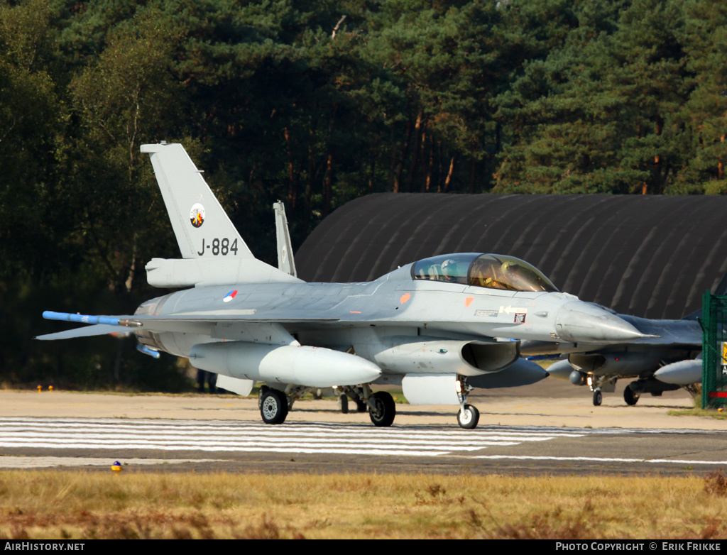 Aircraft Photo of J-884 | General Dynamics F-16BM Fighting Falcon | Netherlands - Air Force | AirHistory.net #392360