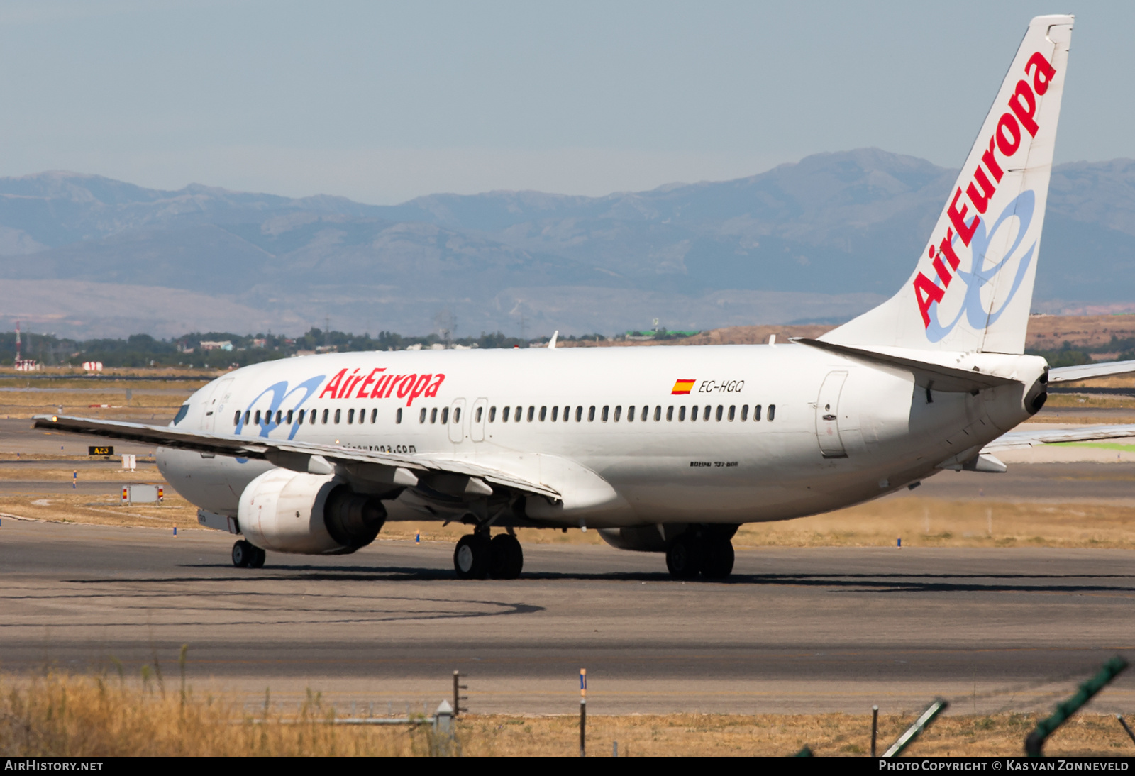 Aircraft Photo of EC-HGQ | Boeing 737-85P | Air Europa | AirHistory.net #392394