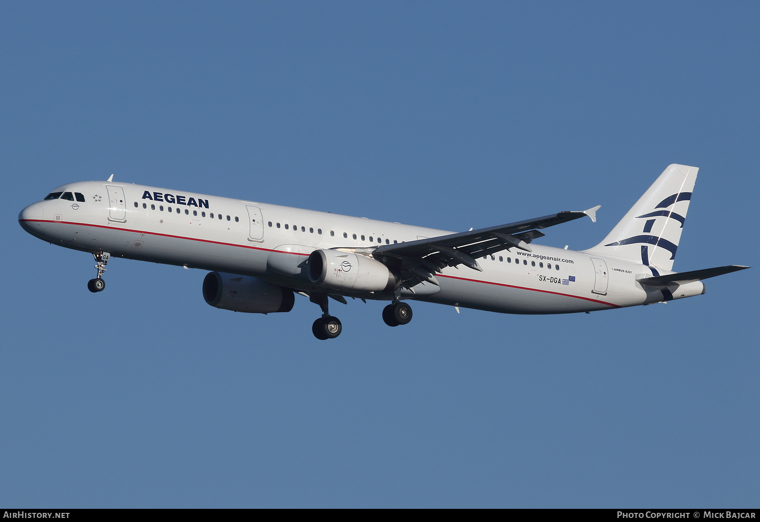 Aircraft Photo of SX-DGA | Airbus A321-231 | Aegean Airlines | AirHistory.net #392399