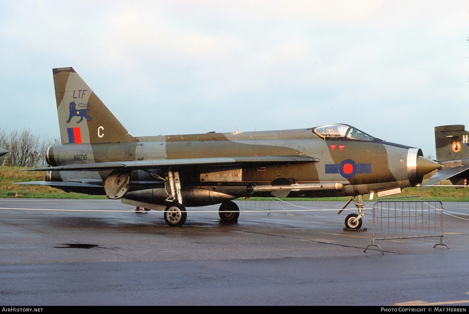 Aircraft Photo of XR716 | English Electric Lightning F3 | UK - Air Force | AirHistory.net #392423
