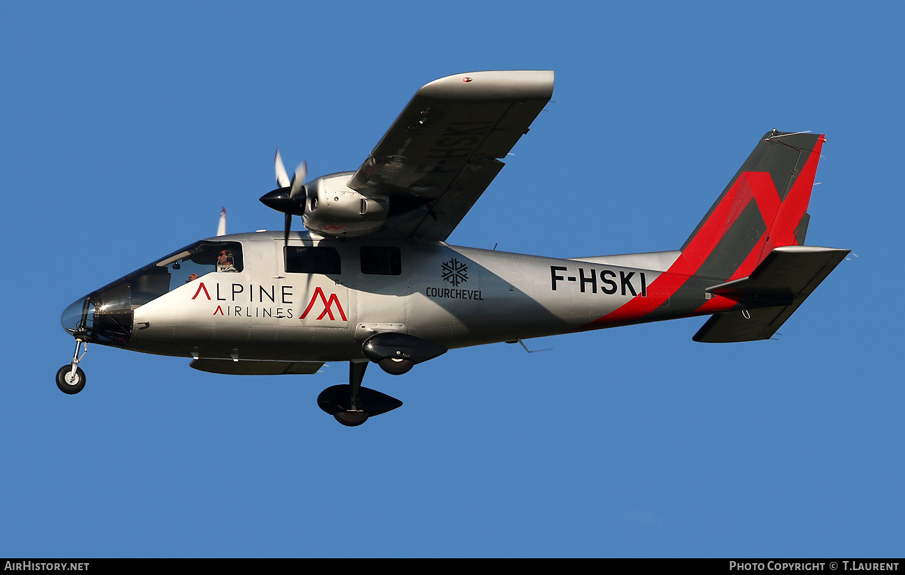 Aircraft Photo of F-HSKI | Partenavia P-68TC | Alpine Airlines | AirHistory.net #392454