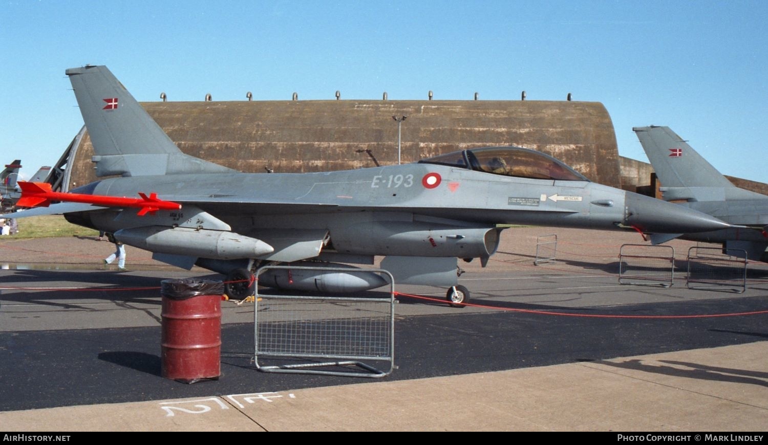 Aircraft Photo of E-193 | General Dynamics F-16A Fighting Falcon | Denmark - Air Force | AirHistory.net #392515