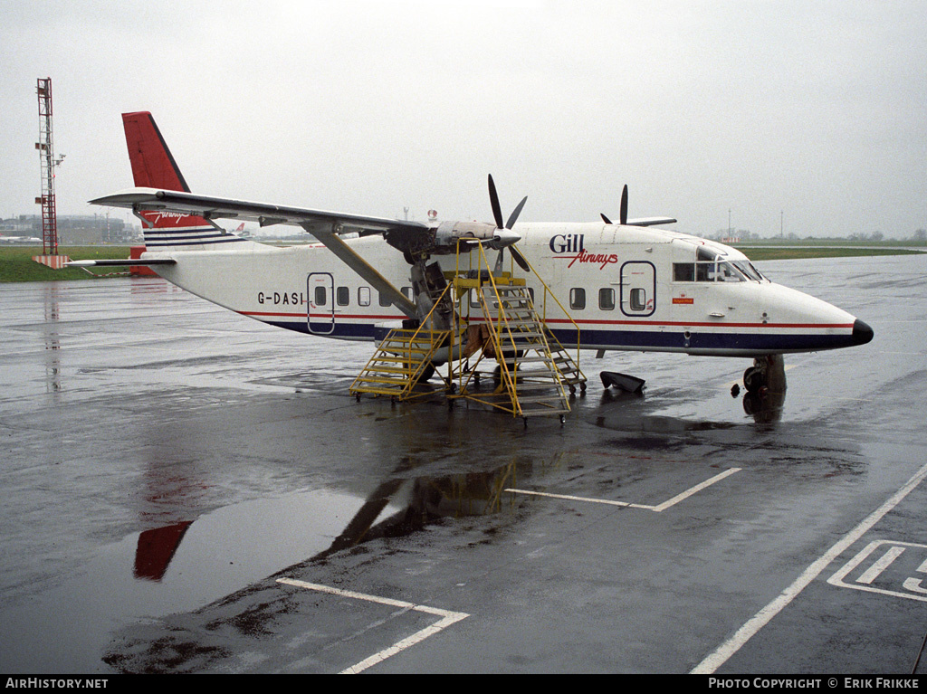 Aircraft Photo of G-DASI | Short 360-100 | Gill Airways | AirHistory.net #392600