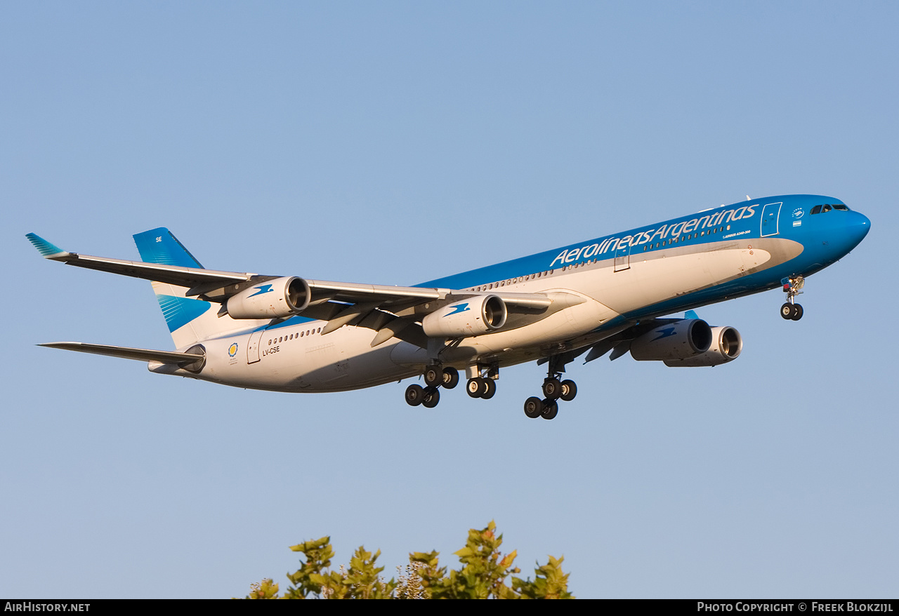 Aircraft Photo of LV-CSE | Airbus A340-313 | Aerolíneas Argentinas | AirHistory.net #392722