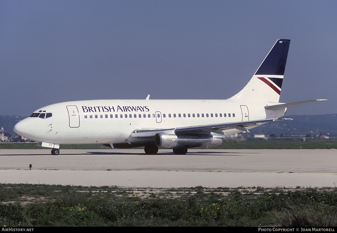 Aircraft Photo of G-DDDV | Boeing 737-2S3/Adv | British Airways | AirHistory.net #392788