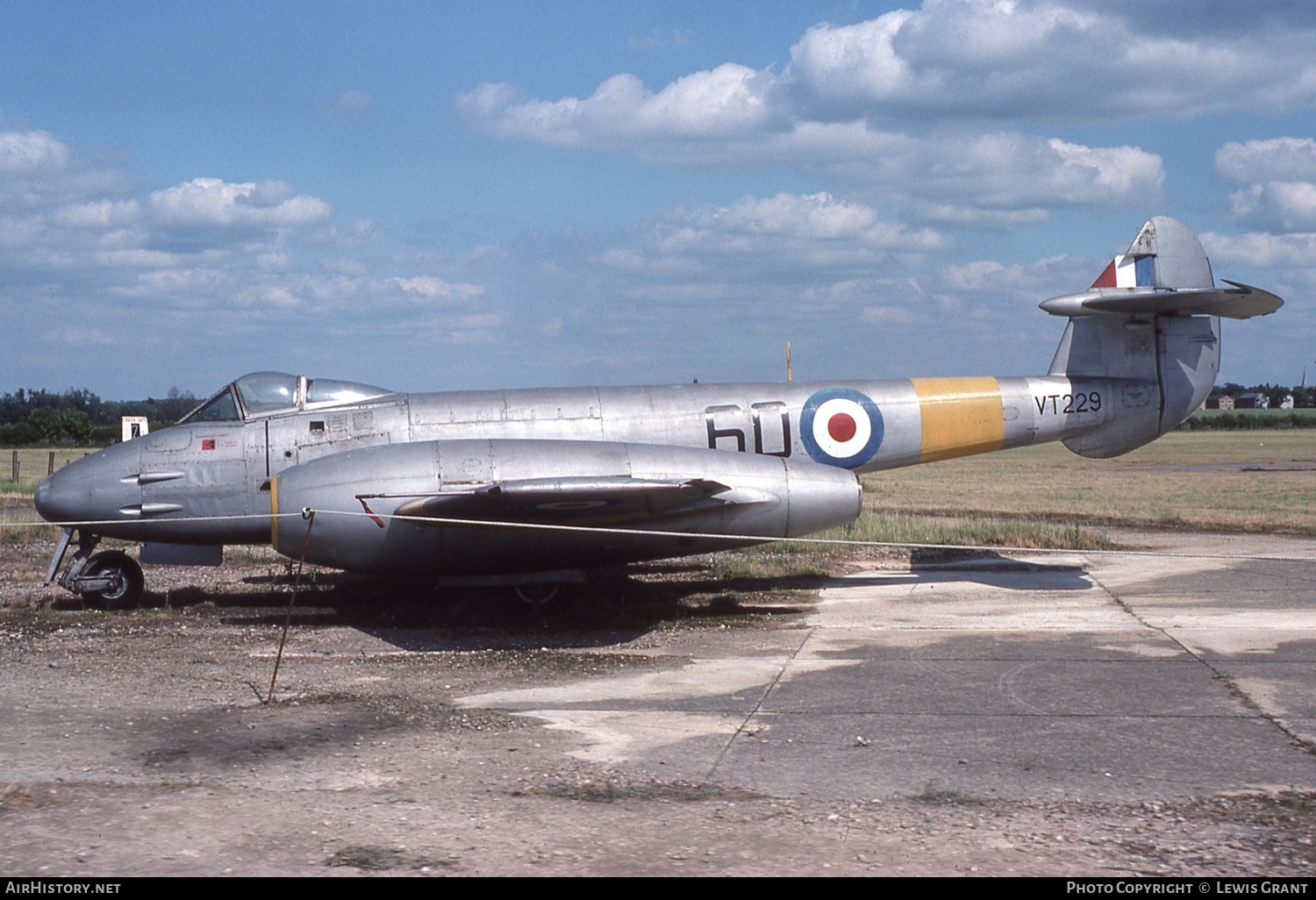 Aircraft Photo of VT229 | Gloster Meteor F4 | UK - Air Force | AirHistory.net #392844