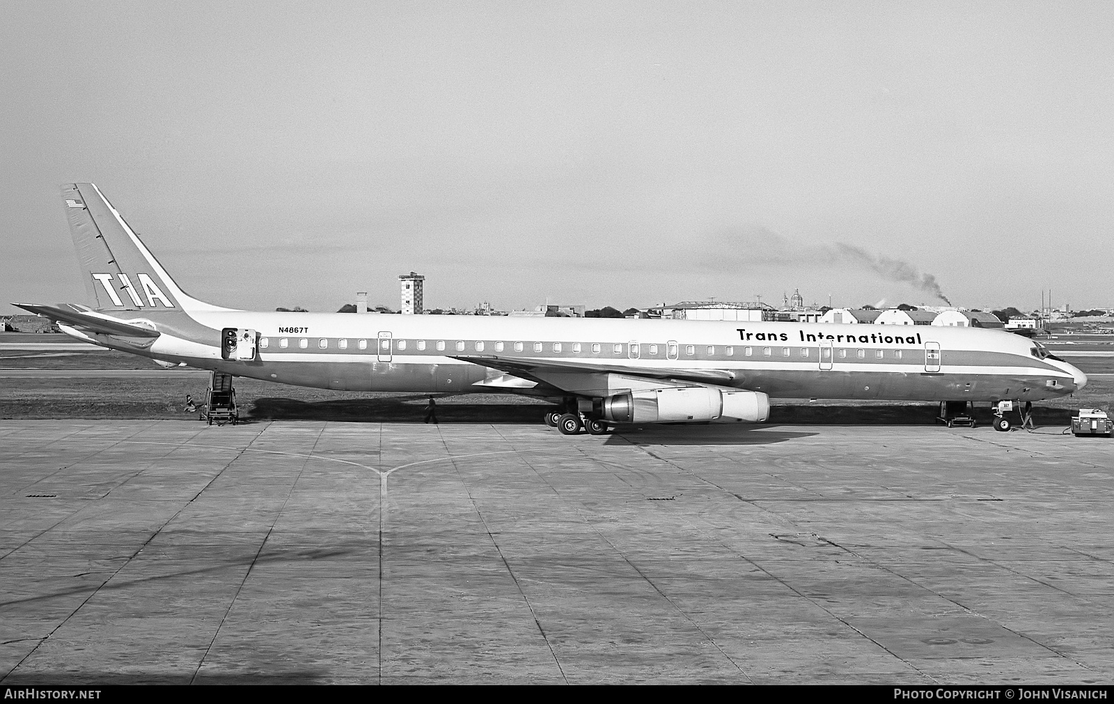 Aircraft Photo of N4867T | McDonnell Douglas DC-8-63CF | Trans International Airlines - TIA | AirHistory.net #392889