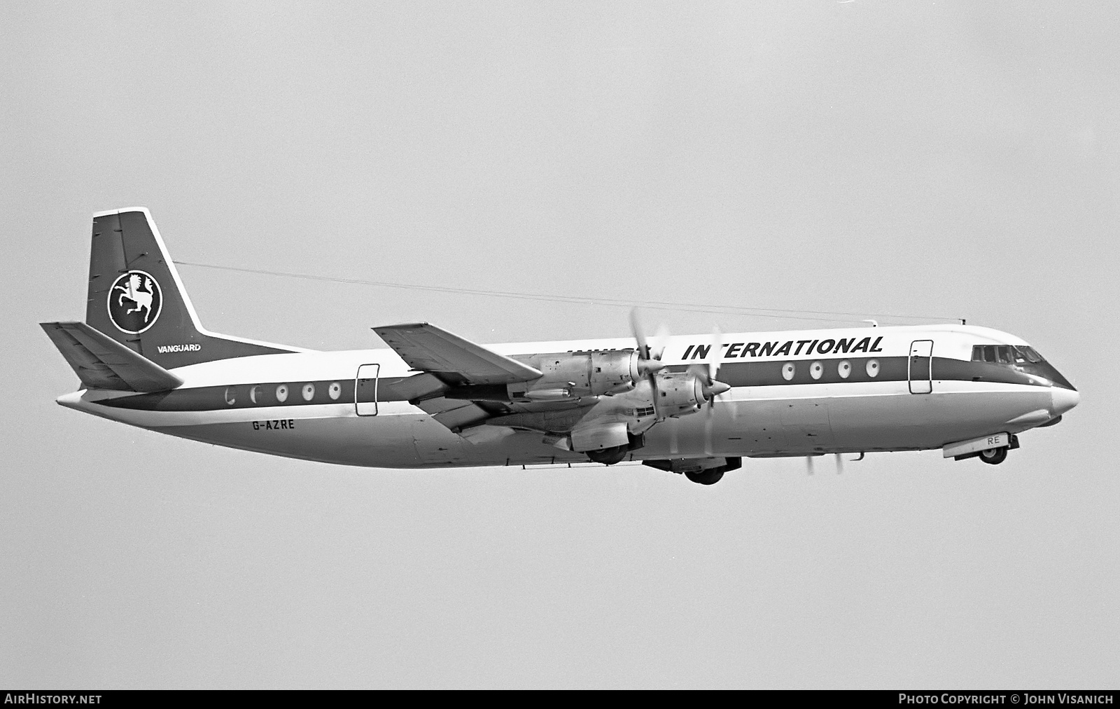 Aircraft Photo of G-AZRE | Vickers 952 Vanguard | Invicta International Airlines | AirHistory.net #392891