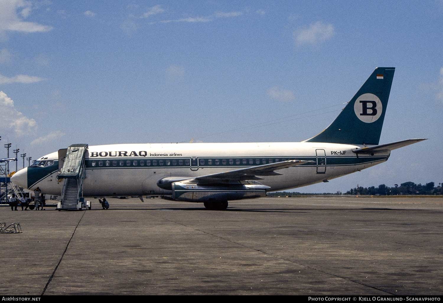Aircraft Photo of PK-IJF | Boeing 737-2H6/Adv | Bouraq Indonesia Airlines | AirHistory.net #392913