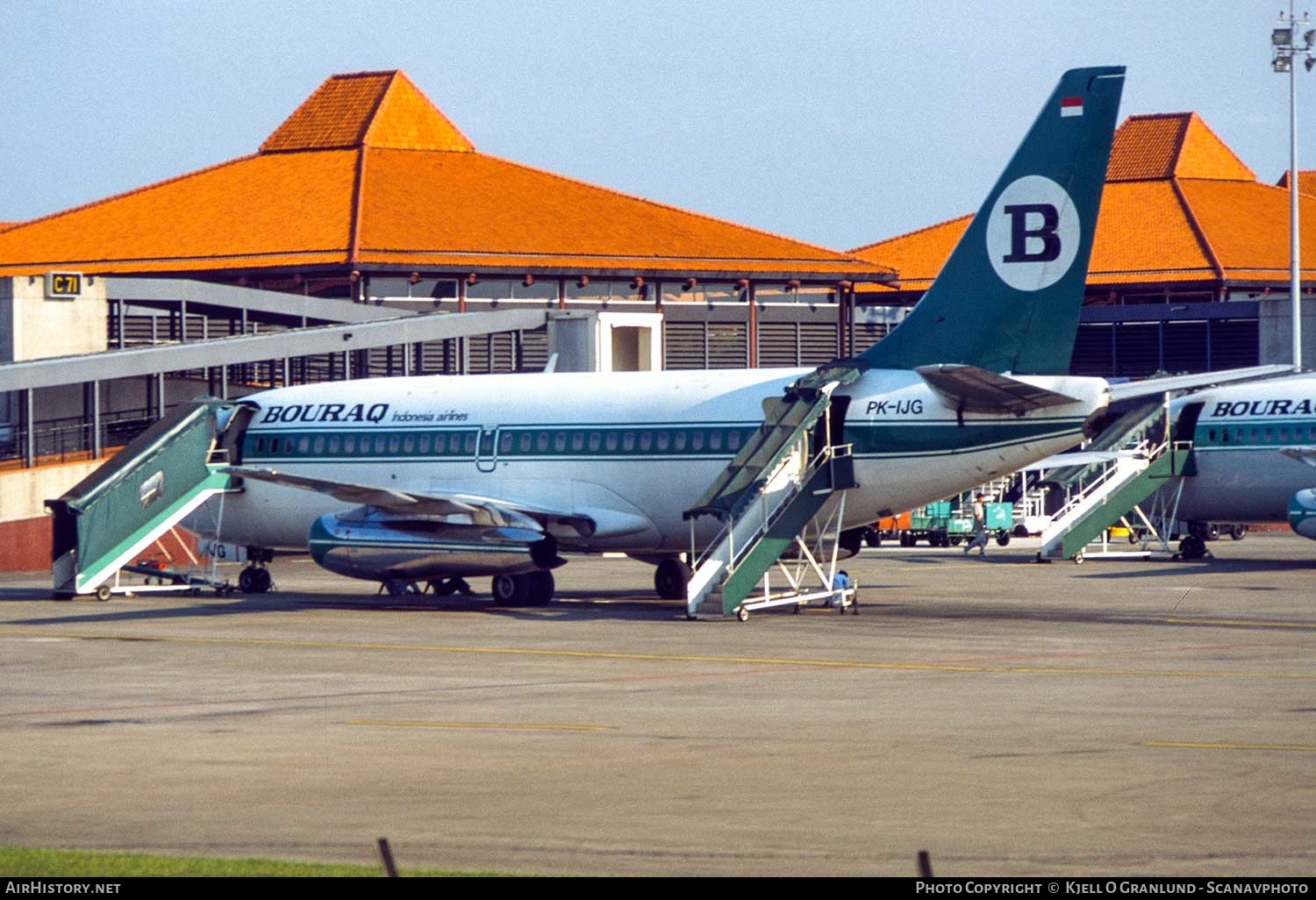 Aircraft Photo of PK-IJG | Boeing 737-2H6/Adv | Bouraq Indonesia Airlines | AirHistory.net #392931