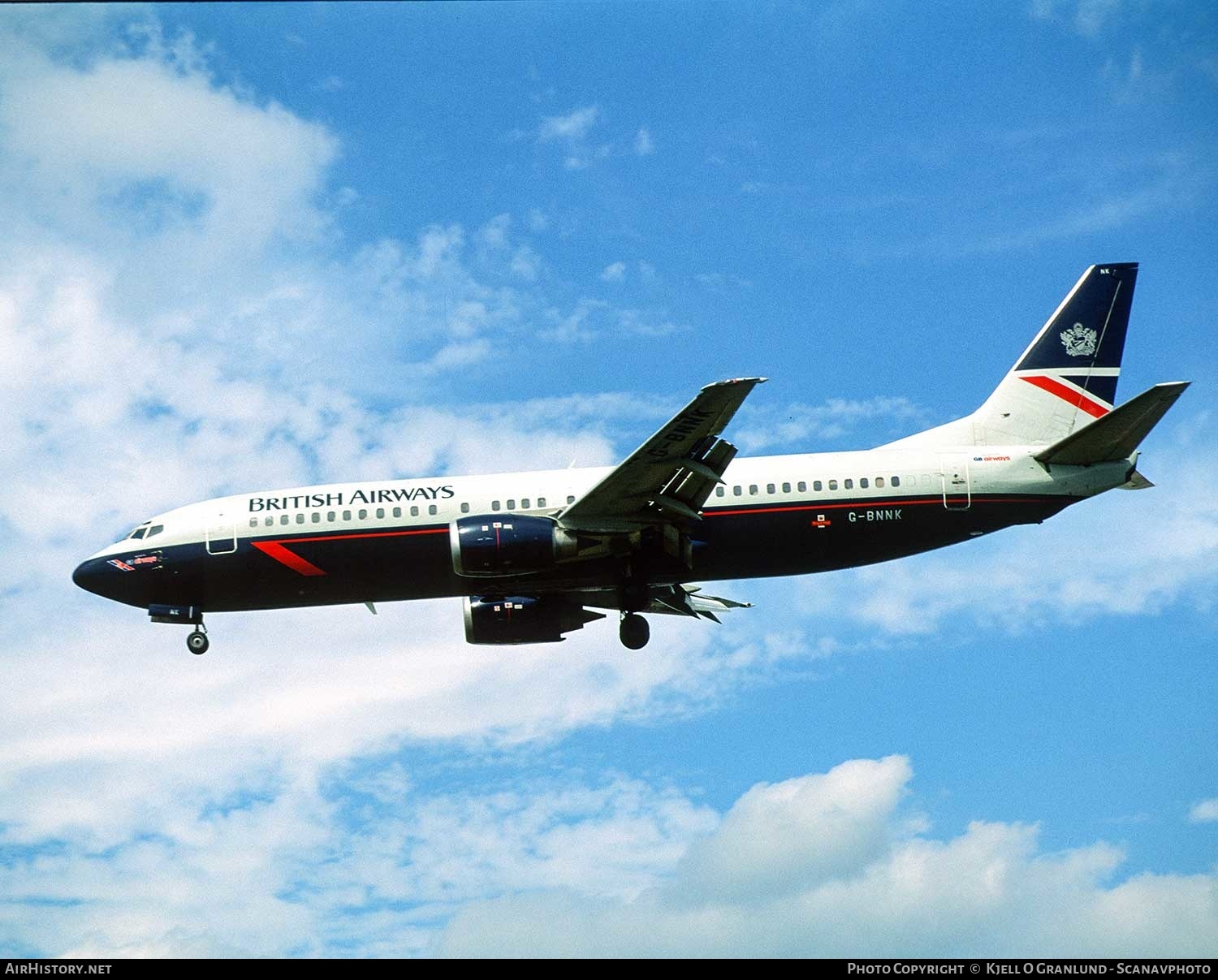 Aircraft Photo of G-BNNK | Boeing 737-4Q8 | British Airways | AirHistory.net #393112