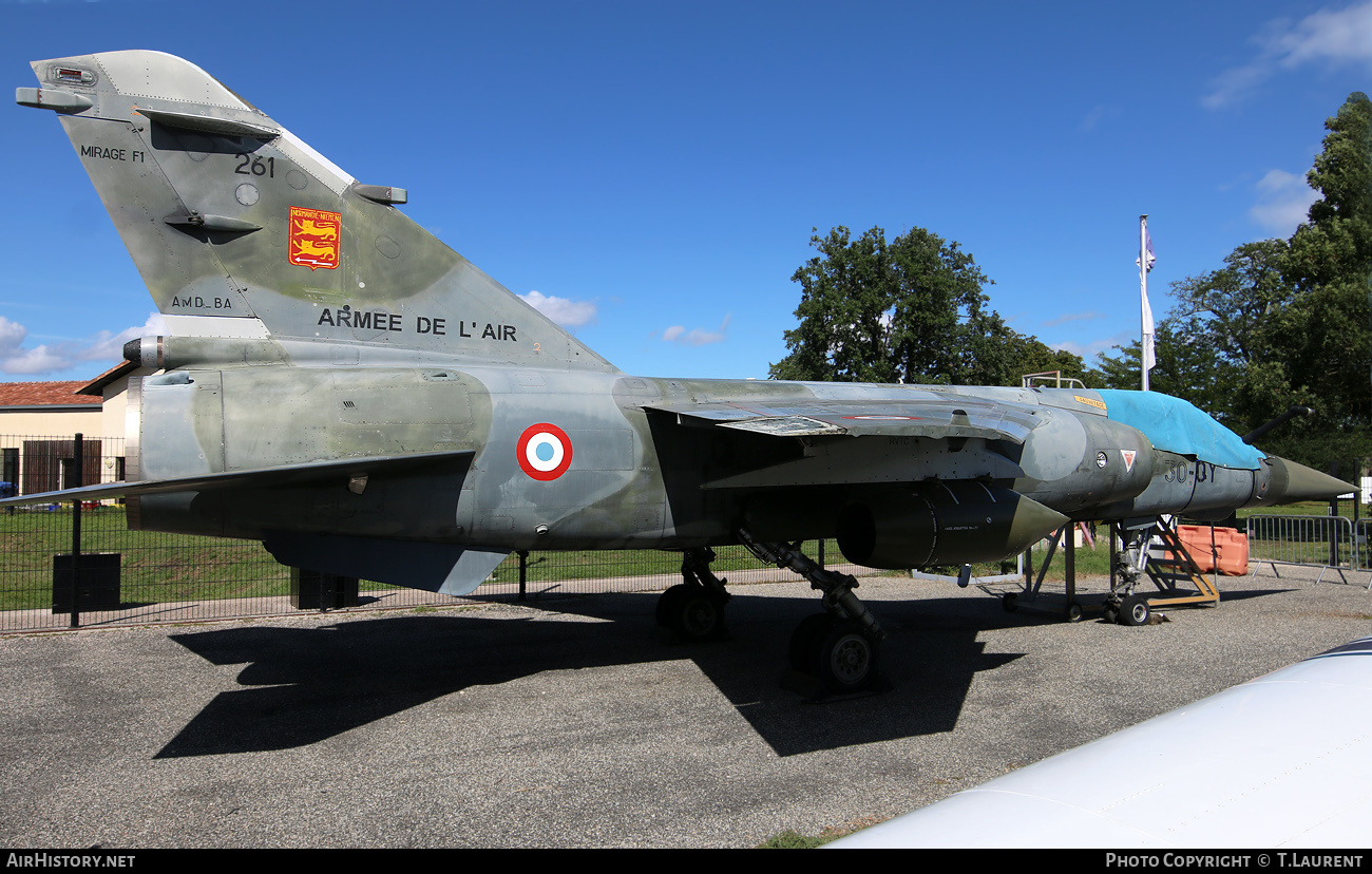 Aircraft Photo of 261 | Dassault Mirage F1CT | France - Air Force | AirHistory.net #393191