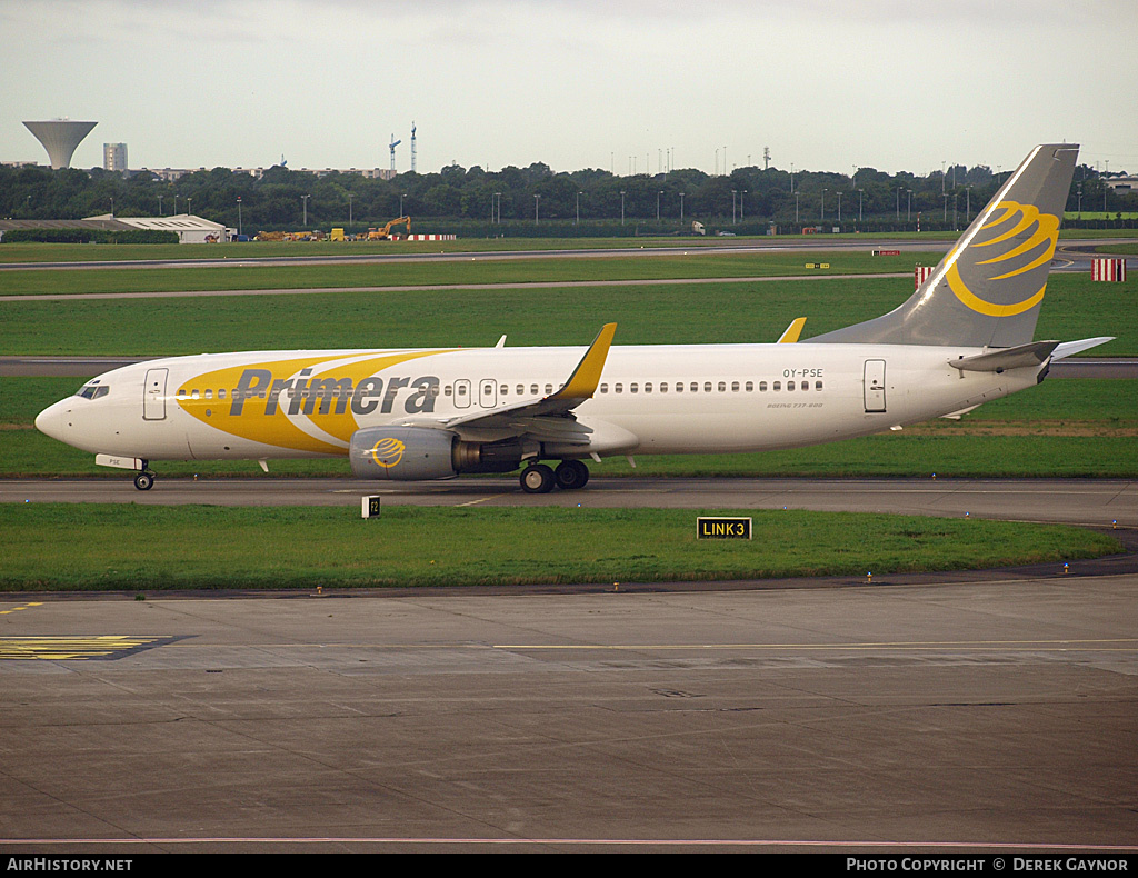 Aircraft Photo of OY-PSE | Boeing 737-8Q8 | Primera Air | AirHistory.net #393197