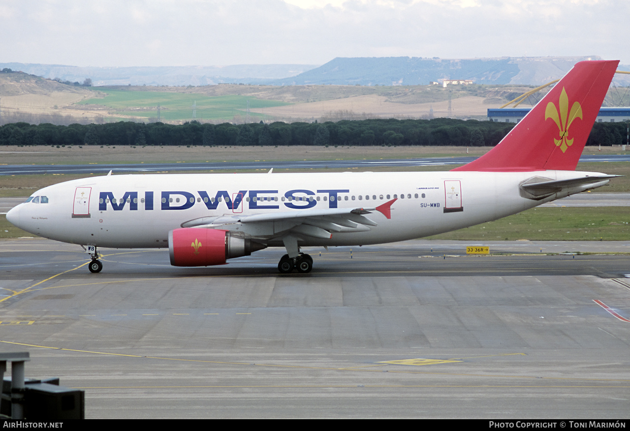 Aircraft Photo of SU-MWB | Airbus A310-304 | Midwest Airlines | AirHistory.net #393251