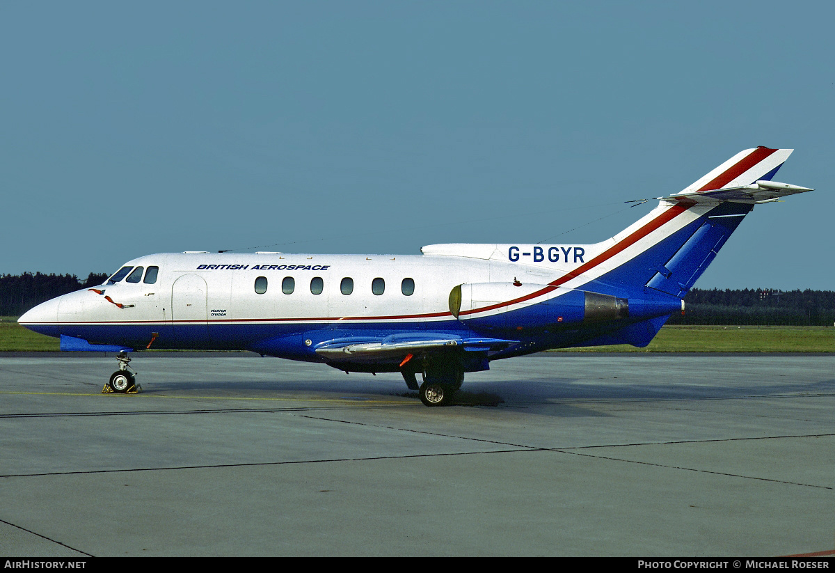 Aircraft Photo of G-BGYR | Hawker Siddeley HS-125-F600B | British Aerospace | AirHistory.net #393300