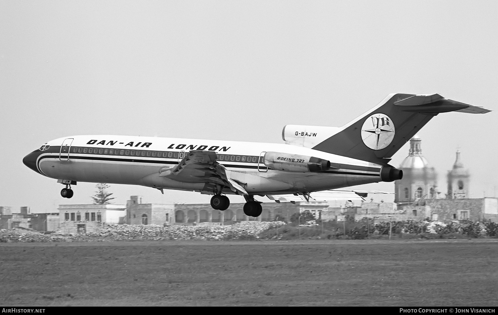 Aircraft Photo of G-BAJW | Boeing 727-46 | Dan-Air London | AirHistory.net #393346