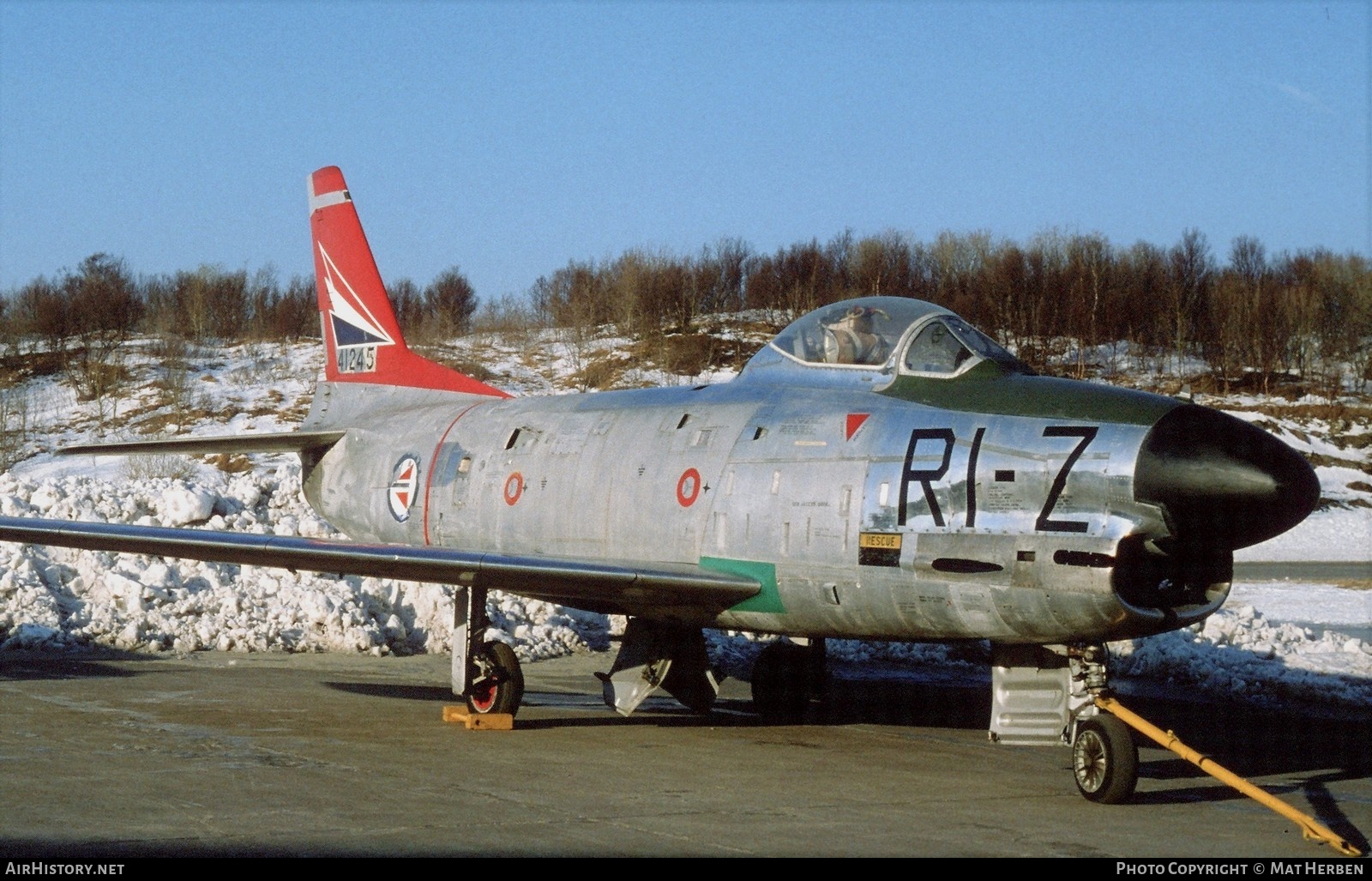 Aircraft Photo of 54-1245 | North American F-86K Sabre | Norway - Air Force | AirHistory.net #393362