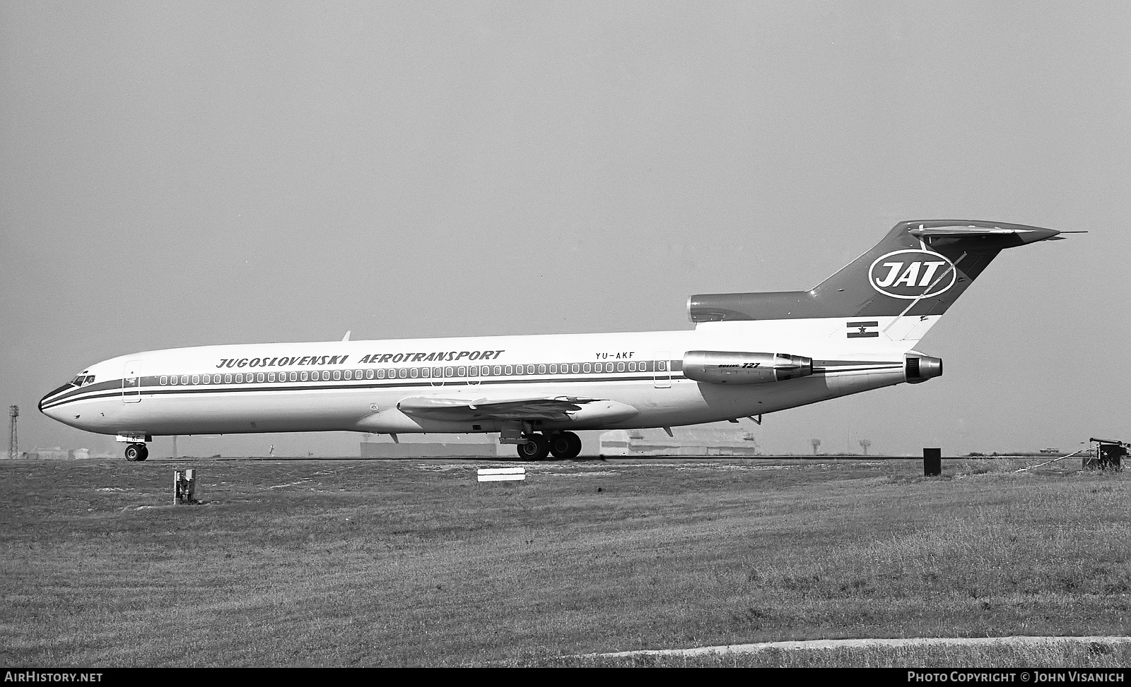 Aircraft Photo of YU-AKF | Boeing 727-2H9/Adv | JAT Yugoslav Airlines - Jugoslovenski Aerotransport | AirHistory.net #393367