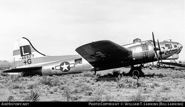 Aircraft Photo of 44-6827 | Boeing B-17G Flying Fortress | USA - Air Force | AirHistory.net #393415