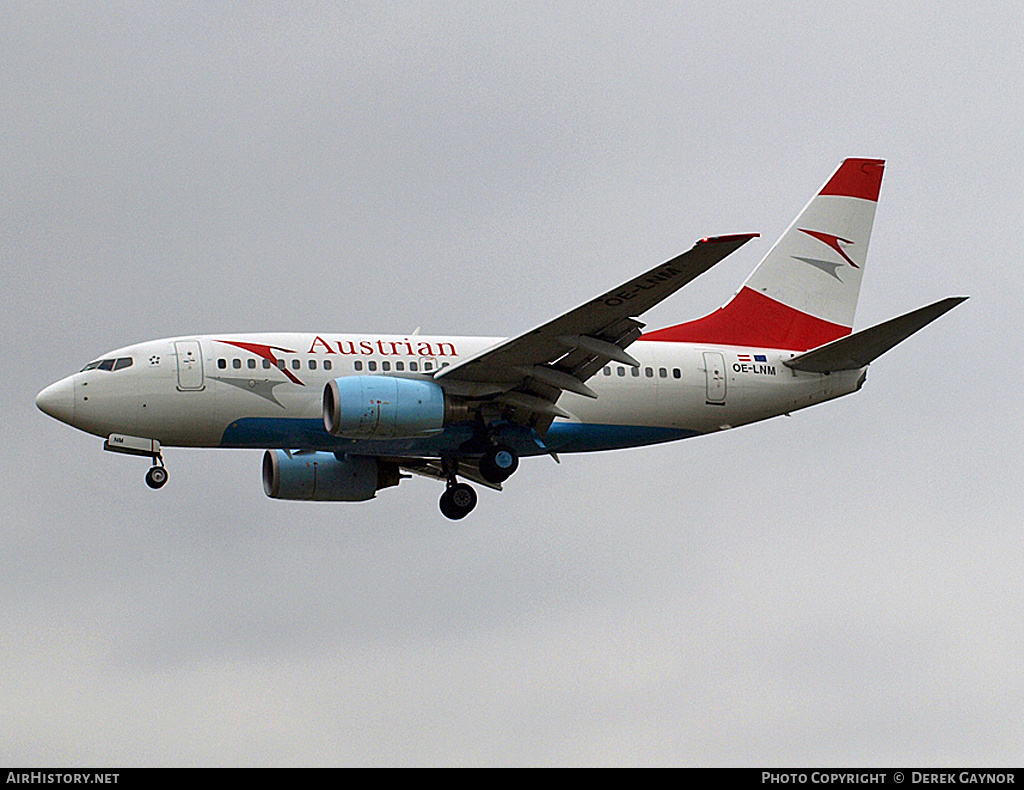 Aircraft Photo of OE-LNM | Boeing 737-6Z9 | Austrian Airlines | AirHistory.net #393423