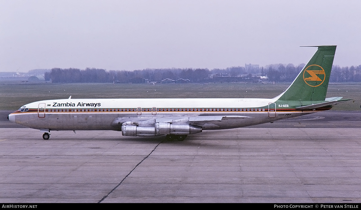 Aircraft Photo of 9J-AEB | Boeing 707-351C | Zambia Airways | AirHistory.net #393435