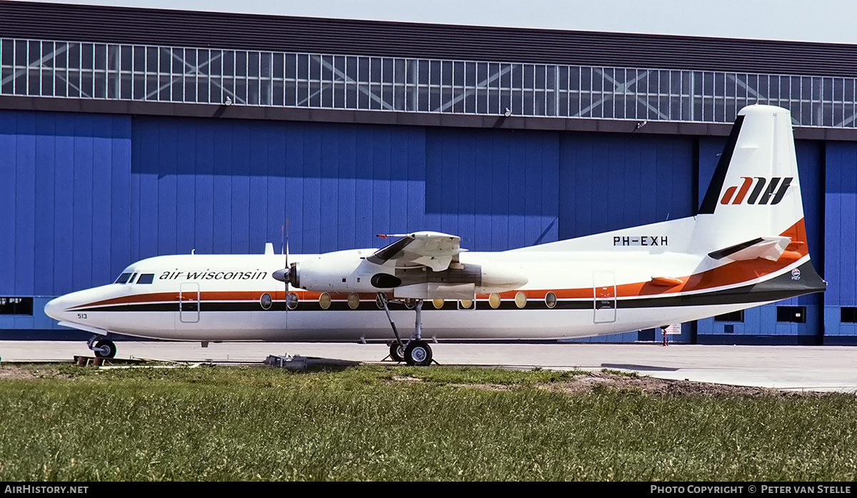 Aircraft Photo of PH-EXH | Fokker F27-500 Friendship | Air Wisconsin | AirHistory.net #393438