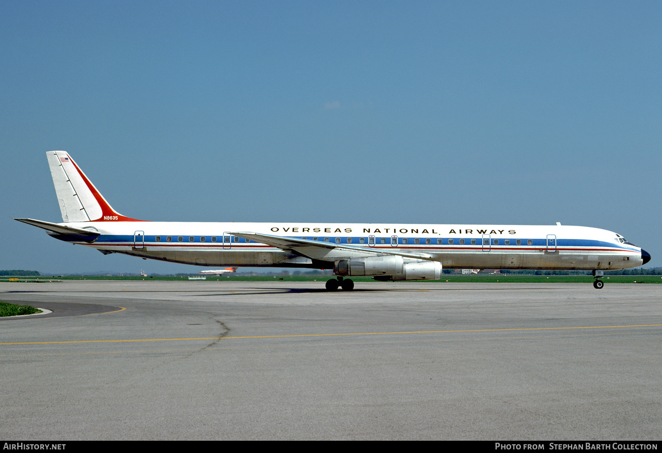Aircraft Photo of N8635 | McDonnell Douglas DC-8-63CF | Overseas National Airways - ONA | AirHistory.net #393519