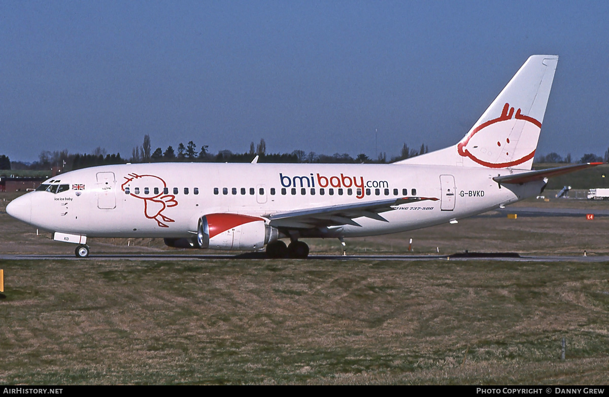 Aircraft Photo of G-BVKD | Boeing 737-59D | Bmibaby | AirHistory.net #393527