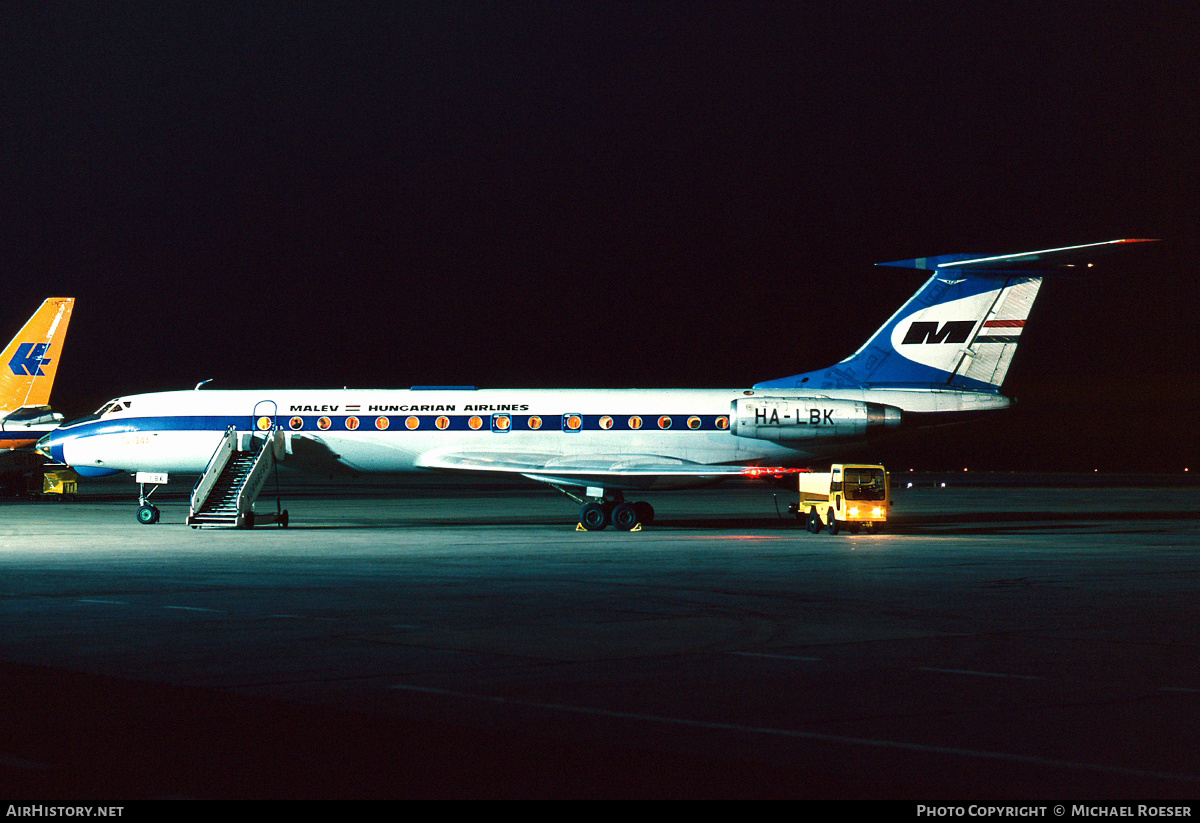 Aircraft Photo of HA-LBK | Tupolev Tu-134A | Malév - Hungarian Airlines | AirHistory.net #393583