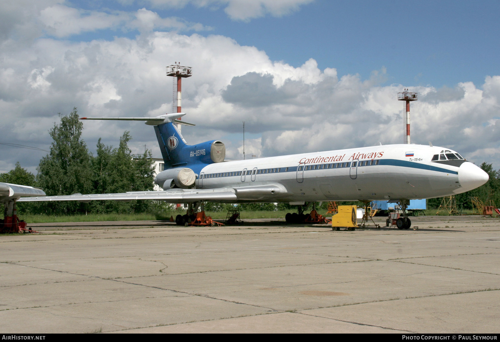 Aircraft Photo of RA-85146 | Tupolev Tu-154M | Continental Airways | AirHistory.net #393707