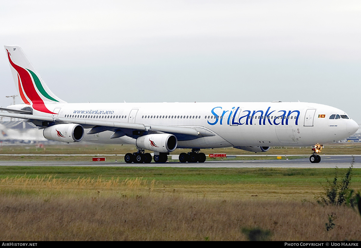 Aircraft Photo of 4R-ADF | Airbus A340-312 | SriLankan Airlines | AirHistory.net #393780